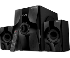 Kompiuterio kolonėlės 2.1 speakers SVEN MS-315, juodas, Bluetooth, FM, USB, Ekranas, RC unit, power output 20W+2x13W (RMS)