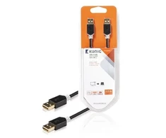 Konig KNC60000E20 USB 2.0 kabelis A tipo kištukas - A tipo kištukas, 2 m