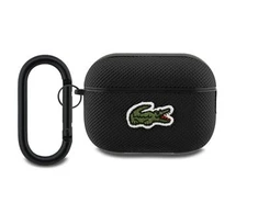 Lacoste Petit Pique Croc Logo Patch dėklas skirtas AirPods Pro 2 juodos spalvos
