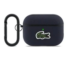 Lacoste Petit Pique Croc Logo Patch dėklas skirtas AirPods Pro 3 Mėlyna