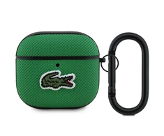 Lacoste Petit Pique Croc Logo Patch dėklas skirtas AirPods 4 žalios spalvos