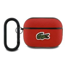 Lacoste Petit Pique Croc Logo Patch dėklas skirtas AirPods Pro 2 raudinos spalvos