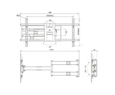 Laikiklis Multibrackets Daugialaikiai MB-6874