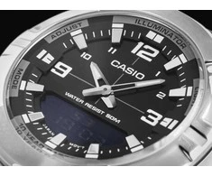 Casio Laikrodis AMW-870-1AVDF Juodas, Vyrams