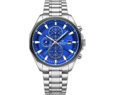 Vyriškas laikrodis Giewont Chronograph Sapphire Sidabrinė Mėlyna GW7290-B3