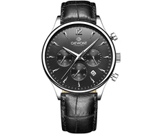 Vyriškas laikrodis Giewont Chronograph Sapphire Juodai Sidabrinė GW6310-A2