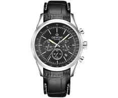 Vyriškas laikrodis Giewont Chronograph Sapphire Sidabrinė Juodas GW7650-A2