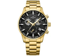 Vyriškas laikrodis Giewont Chronograph Sapphire Złoto Juodas GW4580-B4