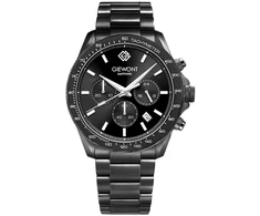 Vyriškas laikrodis Giewont Chronograph Sapphire Juodas GW3520-B1