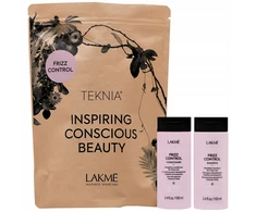 Lakme Teknia kelioninis rinkinys „Frizz Control“: Šampūnas, 100 ml, Kondicionierius, 100 ml