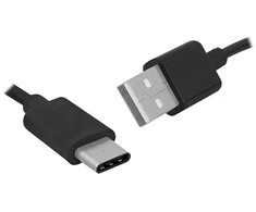 Lamex LX8427 USB - USB C tipo duomenų ir įkrovimo laidas 1,5 m / juodas