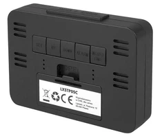 „Lamex LXSTP05C LTC“ žadintuvas su termometru / juodas