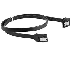 LANBERG CA-SASA-13CU-0050-BK CABLE SATA DATA II 6GB/S F/F 50cm METAL CIP ANGLED Juodas