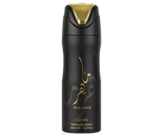 Lattafa Maahir Perfumed Purškiklis parfumuotas dezodorantas, 200 ml