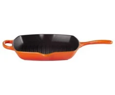 Virtuvės Indai - Le Creuset Signature Kvadratinė Grilio Keptuvė 26cm Indukcinė Indaplovėje Saugoma Raudona
