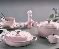 Le Creuset Gourmet Professional Puodas round 26cm pink (21180267774430)