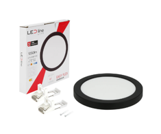 Led Line Lite LED panelė universali EASY FLEX 9-12-15W CCT 1120lm, apvali, juoda