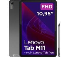 Planšetinis kompiuteris Lenovo Tab M11 4GB RAM/ 128GB/ Pilkos spalvos (Luna Grey) + Lenovo® Tab Pen