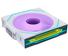 Lian Li UNI FAN SL-INF Wireless korpuso ventiliatorius, ARGB, PWM – 120mm, baltos spalvos
