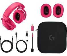 Logitech G Pro X 2 Lightspeed belaidės ausinės žaidimams, Rožinės spalvos