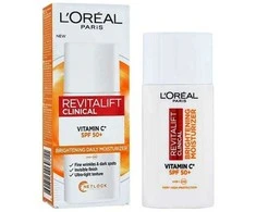 L'Oreal Revitalift Clinical šviečiantis dieninis kremas su vitaminu C ir SPF50+ 50ml