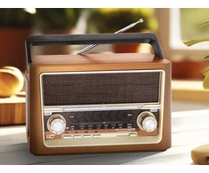 Radio LTC Radio przenośne ELMA RETRO Bluetooth USB latarka
