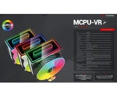 Mars Gaming MCPU-VR CPU aušintuvas dvigubas „Infinity Mirror ARGB“ 180 W 120 mm