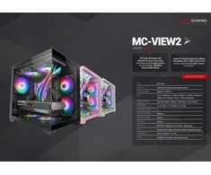Tacens Mars Gaming MC-VIEW2 Mini Tower Juodas