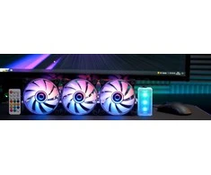 „Mars Gaming MF-3DKIT Infinity Mirror ARGB“ 120 mm nuotolinio valdymo kompiuterio aušintuvo rinkinys