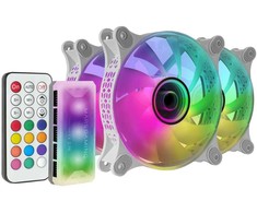 „Mars Gaming MF-3DKIT Infinity Mirror ARGB“ 120 mm nuotolinio valdymo kompiuterio aušintuvo rinkinys