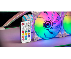 „Mars Gaming MF-3DKIT Infinity Mirror ARGB“ 120 mm nuotolinio valdymo kompiuterio aušintuvo rinkinys
