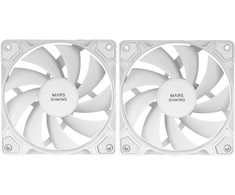 Mars Gaming MFPROX2W 2x 120 mm kompiuterio korpuso ventiliatorius