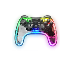 „Mars Gaming MGP-24“ belaidis žaidimų valdiklis RGB / USB 2.4GHz / USB-C / X ir D įvestis