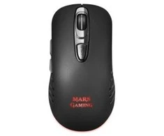 Mars Gaming MMW2 Belaidė pelė žaidimams su papildomais mygtukais / RGB / 3200 DPI / Juodas