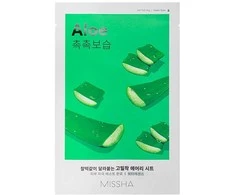 Missha Airy Fit Sheet Mask [Aloe] lakštinė veido kaukė, 19 ml
