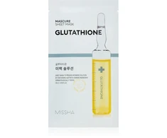 Missha Mascure Glutathione Sheet Mask šviesinamoji lakštinė veido kaukė, 27 ml