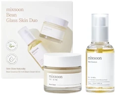 MIXSOON Bean Glass Skin Duo facial care set with soybean extract (Bean Essence 50 ml x 1 + Bean Kreminis 50 ml x 1)