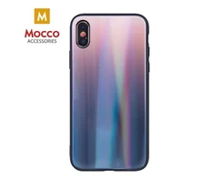„Mocco Aurora“ stiklinis silikoninis dėklas, skirtas Apple iPhone XS Max, rudas - Juodas