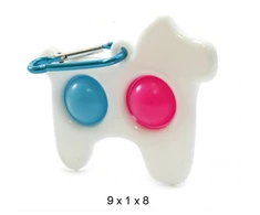 Mocco Mocco Bubble Pop It Antistress Sensory / Dog / keychain / Baltas