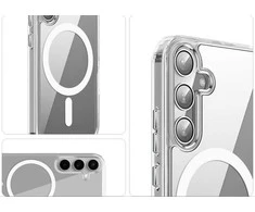 Mocco Clear Guard Mag dėklas su magnetiniu užnugariu Samsung Galaxy S24 Ultra