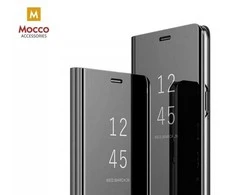 Mocco Clear View atverčiamas dėklas skirtas Samsung Galaxy A22 4G, juodas