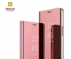 Mocco Clear View atverčiamas dėklas skirtas Samsung Galaxy A42 5G, rožinis
