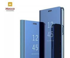 Mocco Clear View atverčiamas dėklas skirtas Samsung Galaxy A42 5G, mėlynas