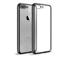 Mocco Electro Jelly Silikoninis dėklas for Apple iPhone 6 / 6S Transparent - Juodas