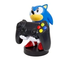 Exquisite Gaming Cable Guys: Sonic The Hedgehog - Sonic, Telefono arba Valdiklio laikiklis. Komplekte USB kabelis