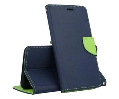 Mocco Fancy atverčiamas dėklas skirtas Apple iPhone 12 / iPhone 12 Pro, mėlynas/žalias