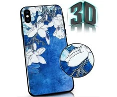 Mocco Flowers 3D dėklas skirtas Samsung Galaxy A72, mėlynas