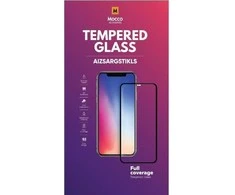 Mocco Pilnai klijuojamas grūdintas stiklas su rėmeliu Apple iPhone 15 Pro Max, juodas