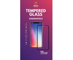 Mocco Full Face / Full Glue Tempered Glass Full Coveraged with Frame for Motorola Moto E22i / Huawei Honor X6 Juodas