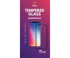 „Mocco Full Face“ / „Full Glue“ grūdinto stiklo pilnas dengimas su rėmeliu, skirtas Apple iPhone 16e